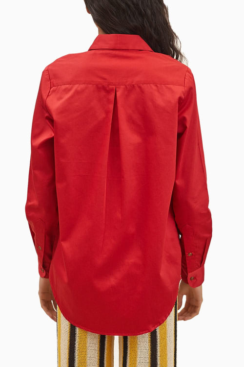 PLV Garden Red Flower Shirt