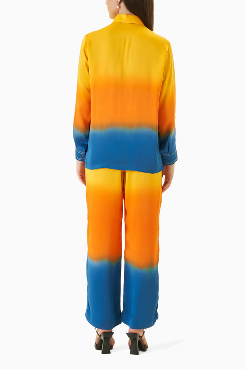 Ocean Leheriya Shirt And Pants Co-ord