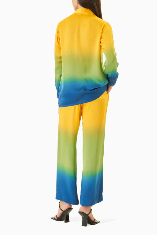 Tropical Leheriya Shirt and Pants Co-ord