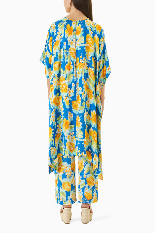 Marigold Kimono Kurta And Pants Co-ord
