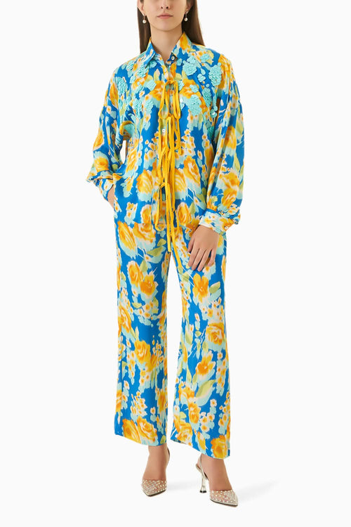 Marigold Knot Shirt and Pants Co-ord