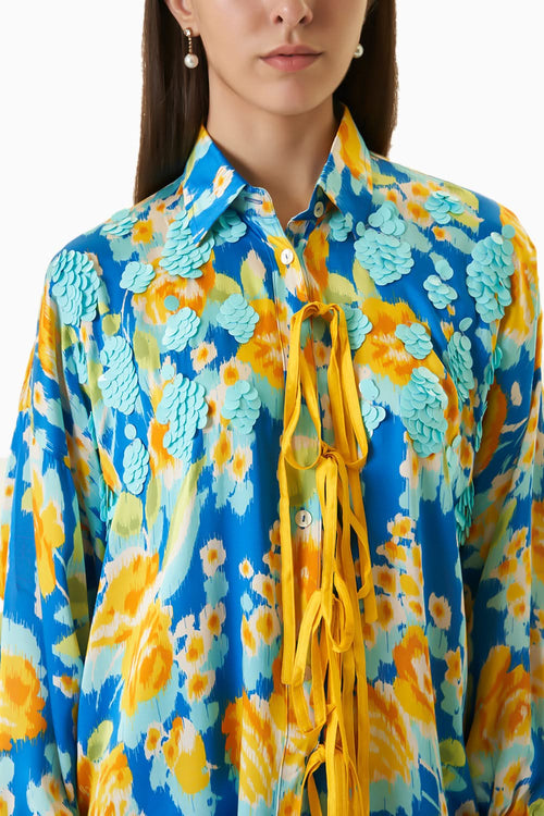 Marigold Knot Shirt and Pants Co-ord