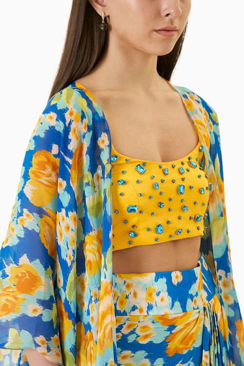 Marigold Organza Cape