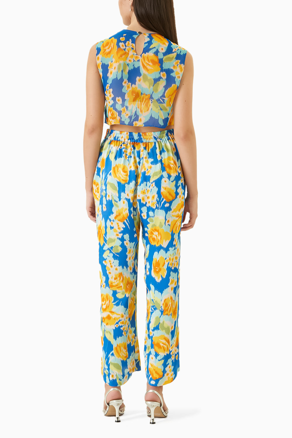 Marigold Crop Top and Pants Co-ord