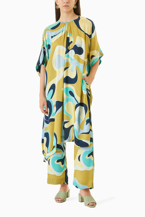 Maple Kimono Kurta And Pants