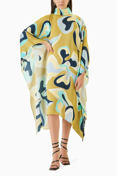 Maple Round Collar Kimono