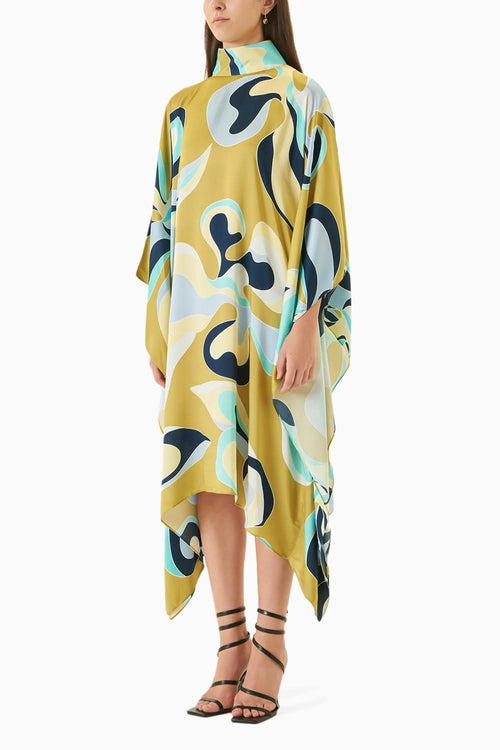 Maple Round Collar Kimono