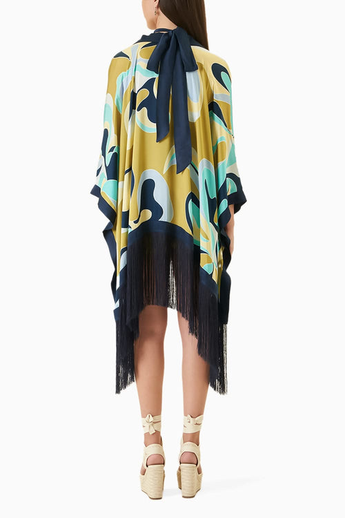 Maple Kimono, Halter Top and Shorts Co-ord