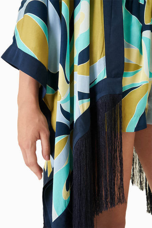 Maple Kimono, Halter Top and Shorts Co-ord