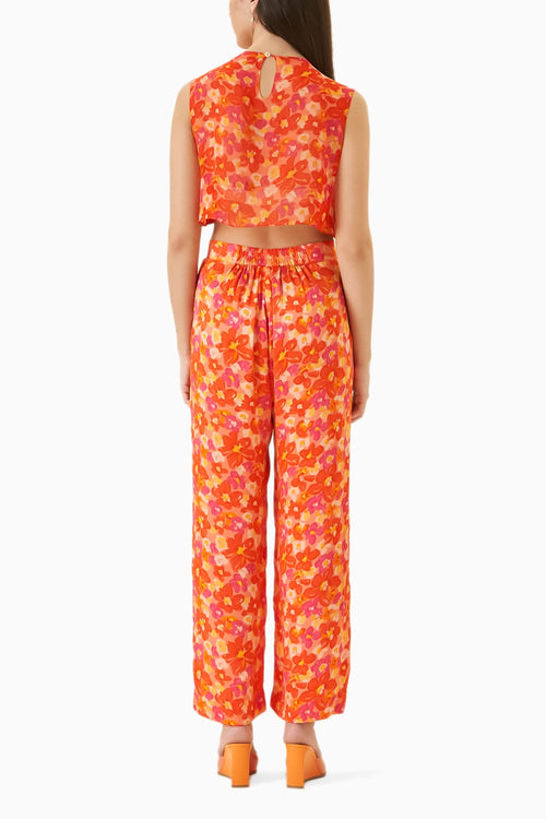 Poppy Crop Top and Trousers Co-ord