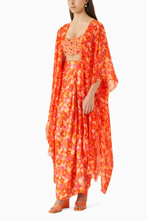 Poppy Organza Cape