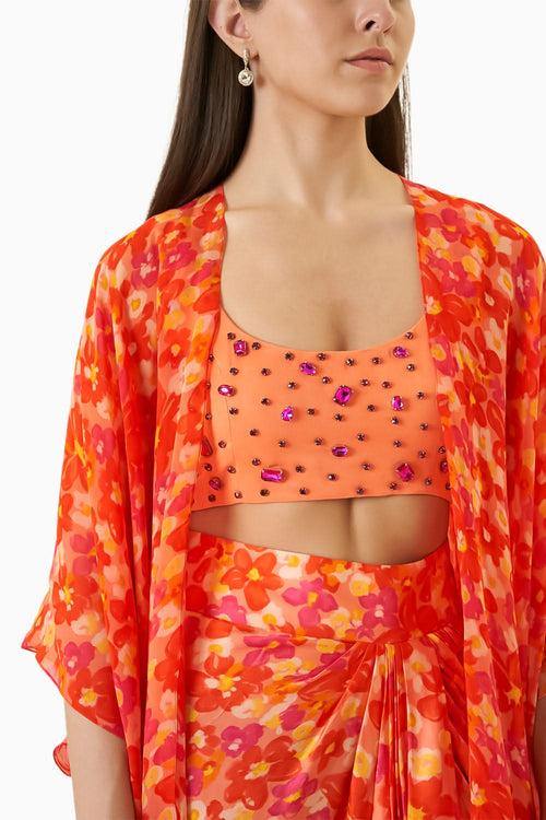 Poppy Organza Cape