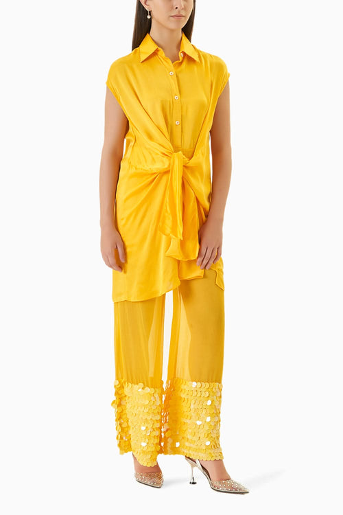 Aspen Yellow Knot Shirt