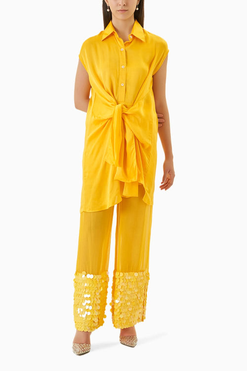 Aspen Yellow Knot Shirt