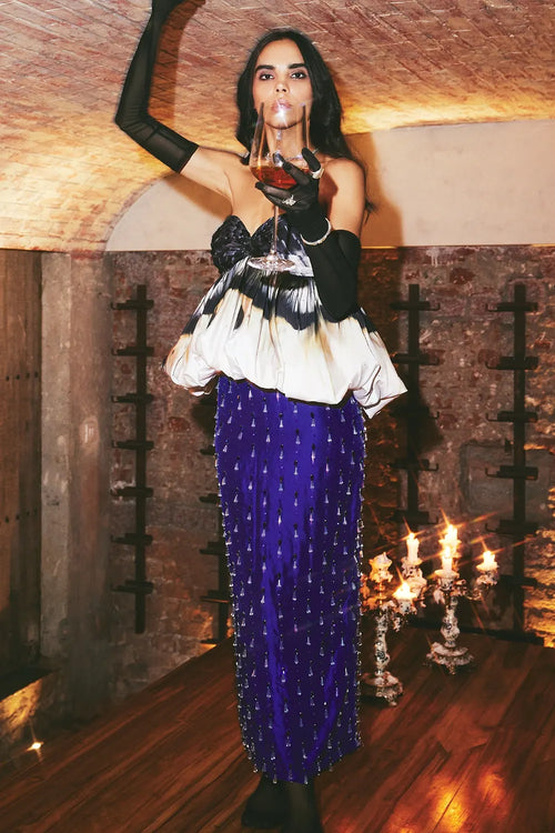 Electric Blue Deep Pencil skirt