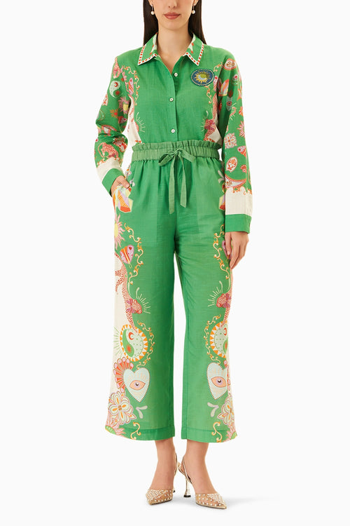Green Sabore Co-ord Set
