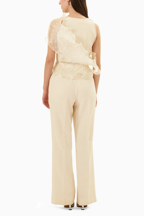 Cream Vanessa Top With Pants