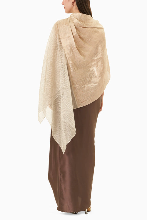 Cream Shawl Top