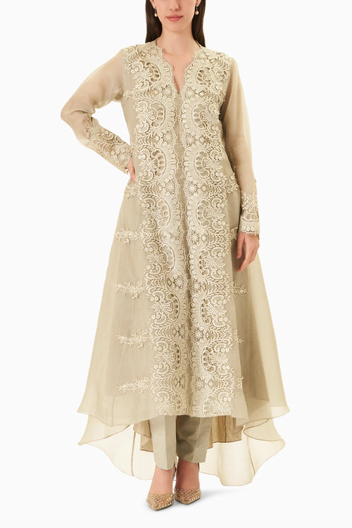 Green Organza Signature Kurta Sets