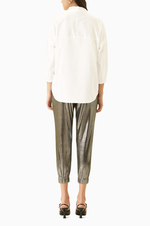White and Silver Jazz Co-ord Set