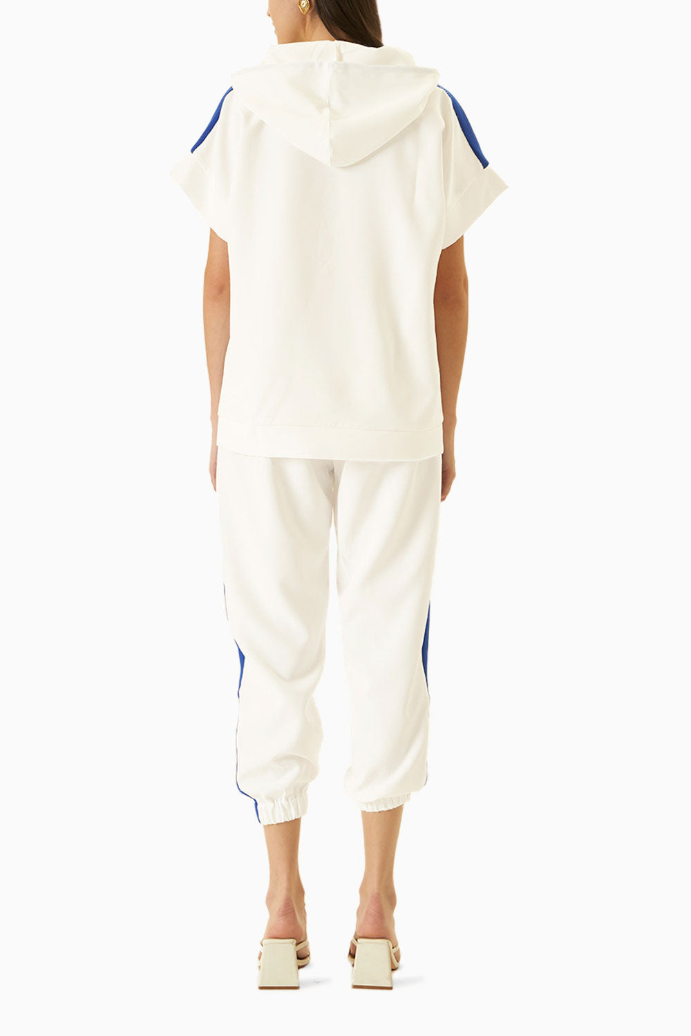 White and Royal Blue Milan Track Suit