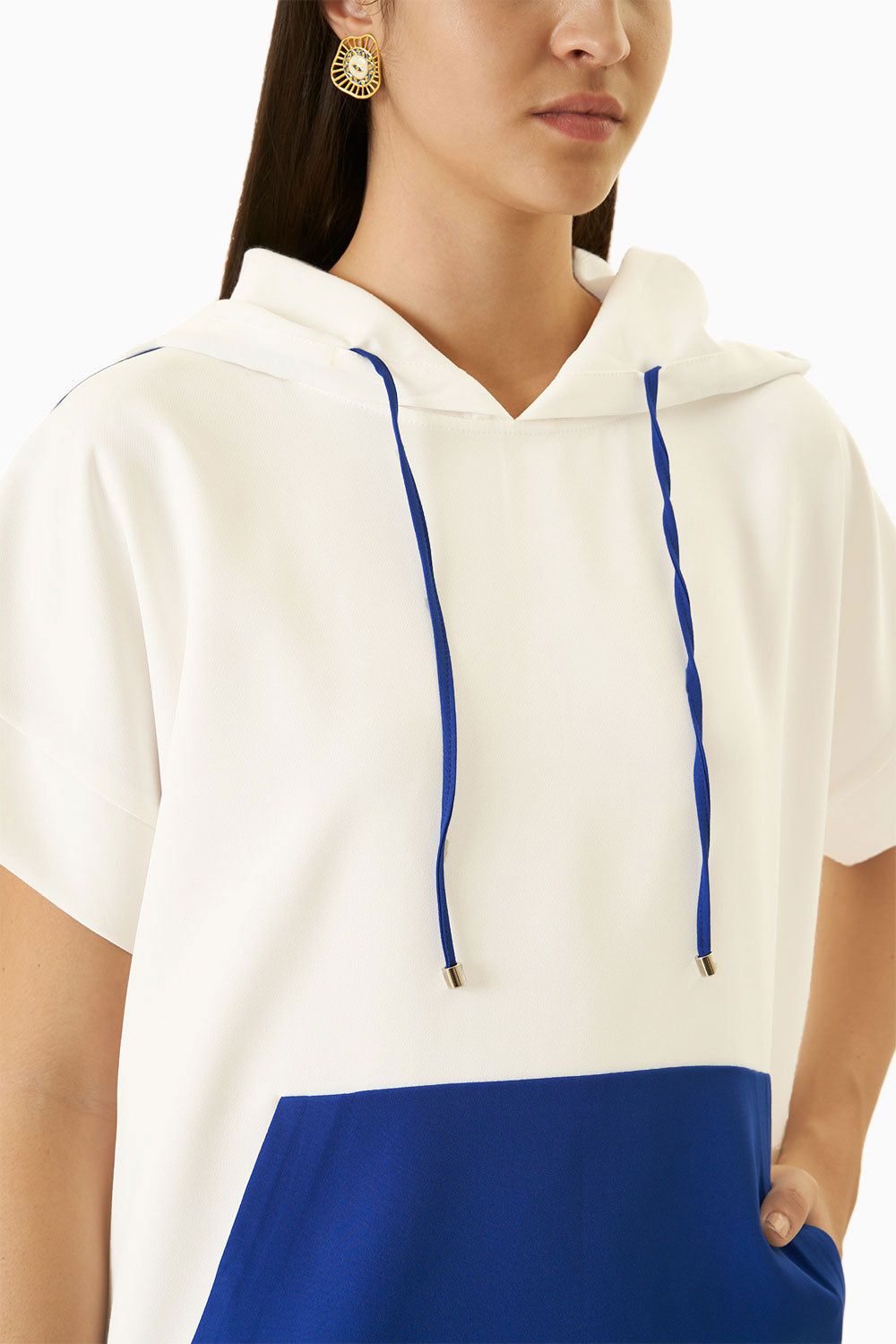 White and Royal Blue Milan Track Suit