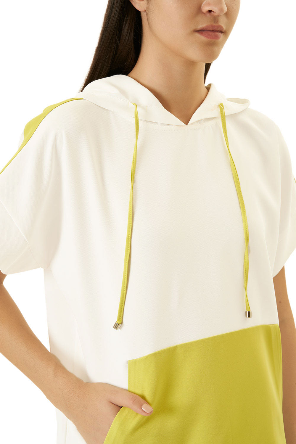 White and Lime Green Milan Track Suit