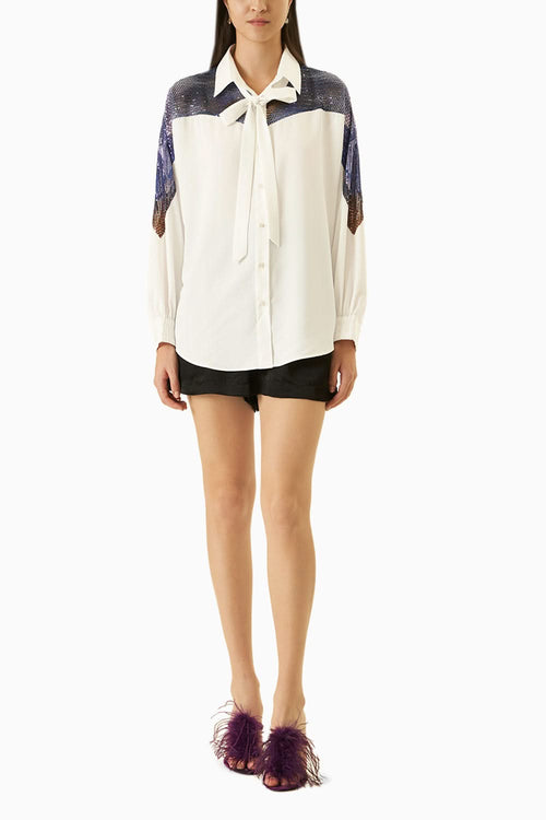 White and Black Knot Shirt