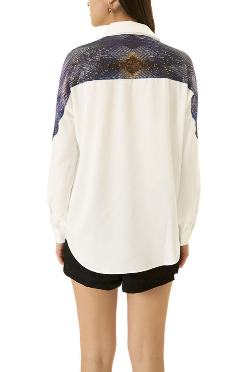 White and Black Knot Shirt