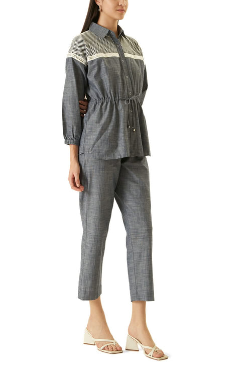 Blue Mesh Co-ord