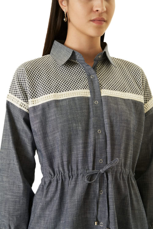 Blue Mesh Co-ord