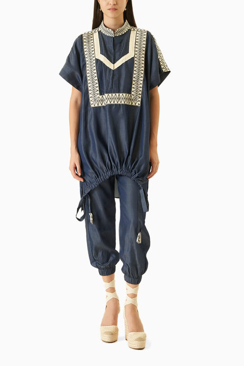 Denim Blue Crescent Co-ord