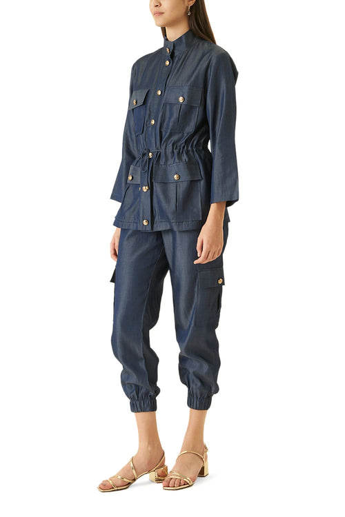 Dark Blue Safari Co-ord