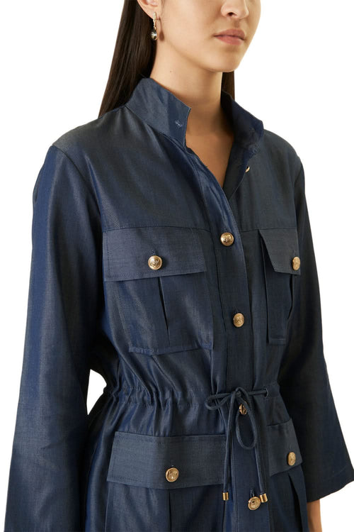 Dark Blue Safari Co-ord