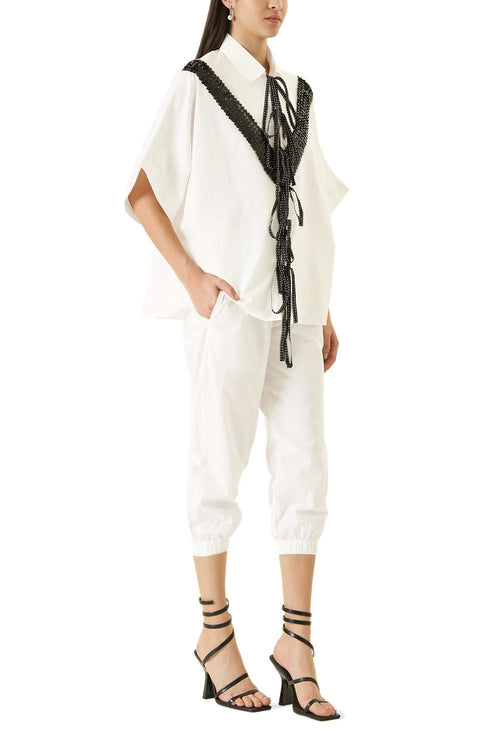 White Yoyo Co-ord Set