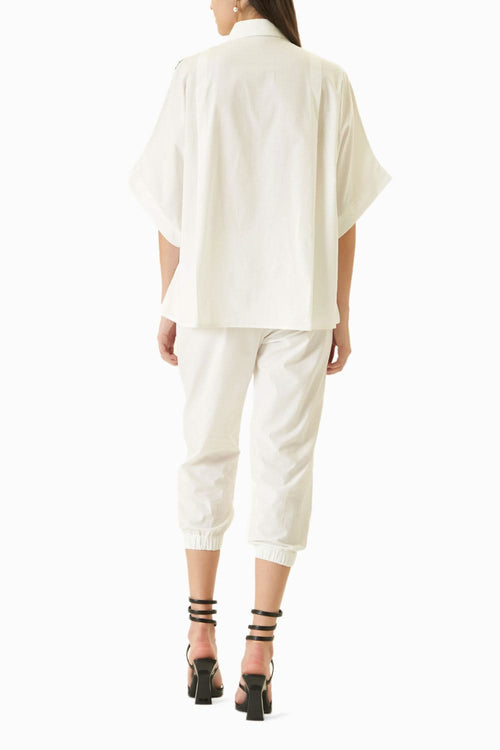 White Yoyo Co-ord Set
