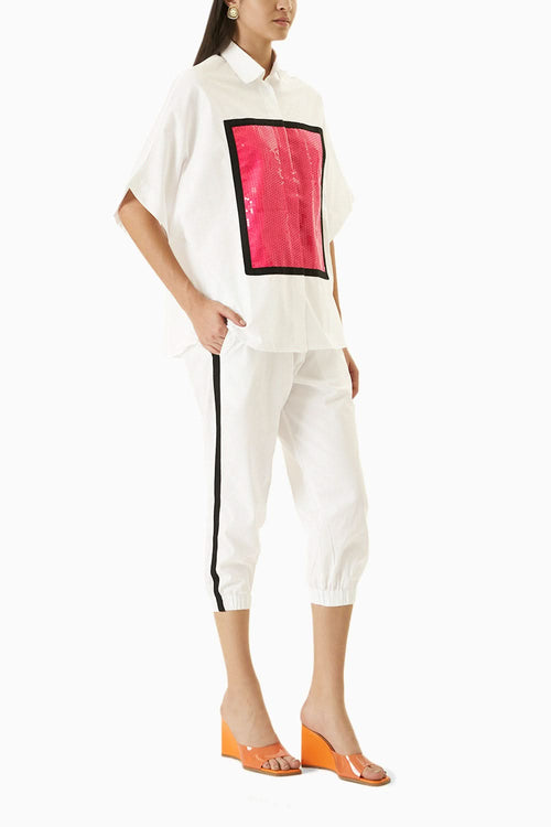White Pink Yono Co-ord Set