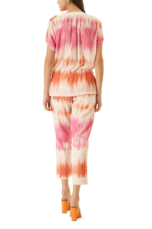 White Pink Orange Tie & Dye Co-ord Set