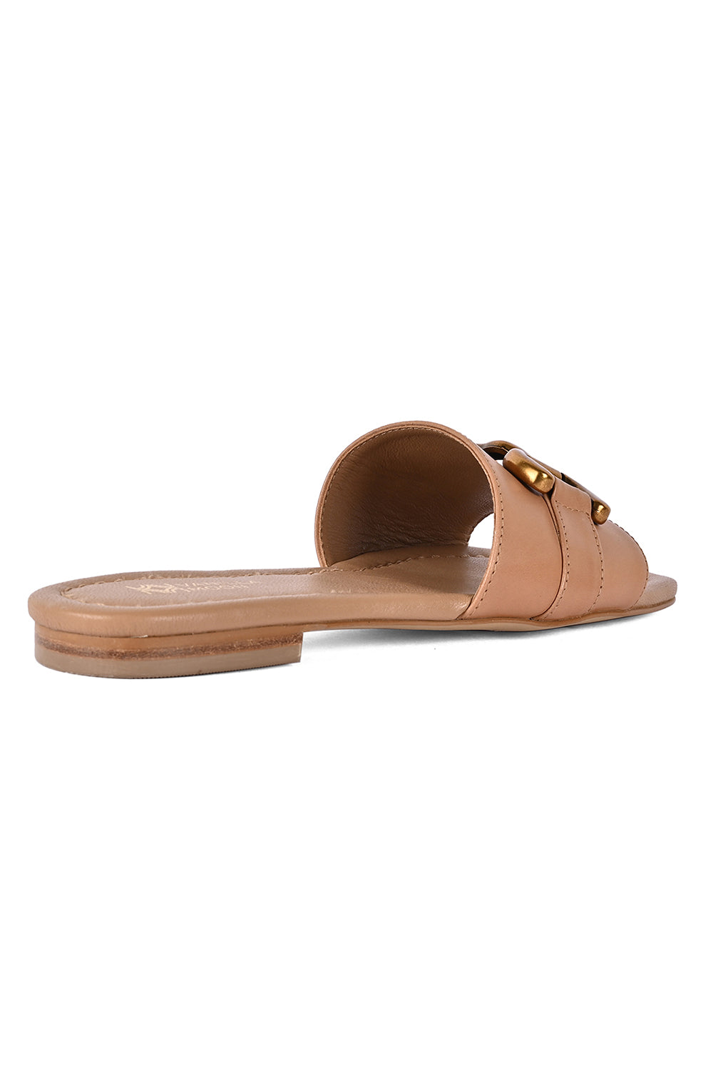 Gem Tan Slip on Sandals