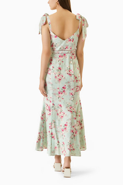 Green Mae Long Dress
