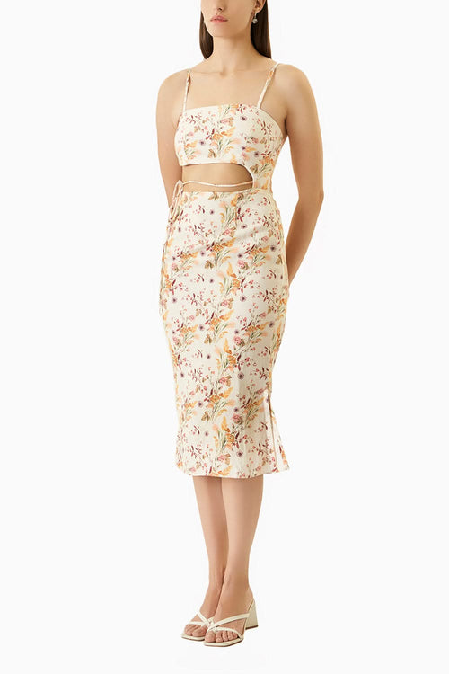 Ivory Lyla midi Dress
