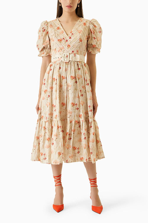 Off White Celia Midi Dress