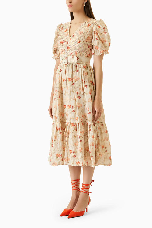 Off White Celia Midi Dress