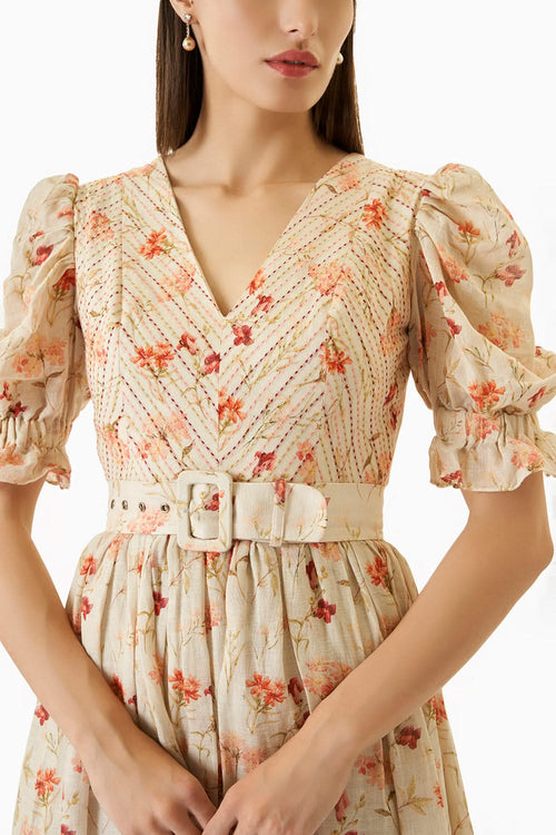 Off White Celia Midi Dress