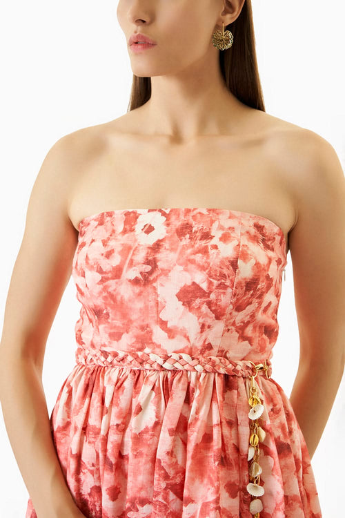 Red Lucia Midi Dress