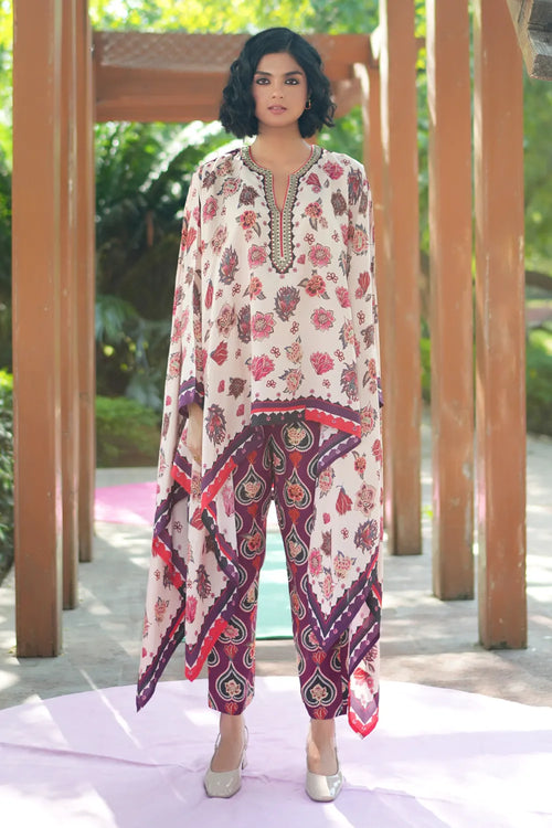 Ivory Chintz Rani Cape