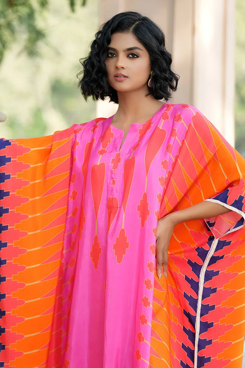Red Pink Kilim Kaftan