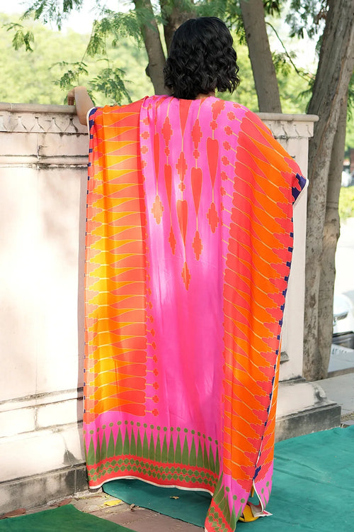 Red Pink Kilim Kaftan
