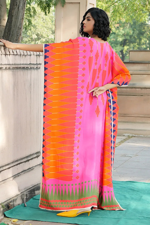 Red Pink Kilim Kaftan