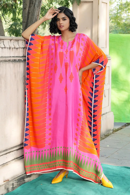Red Pink Kilim Kaftan